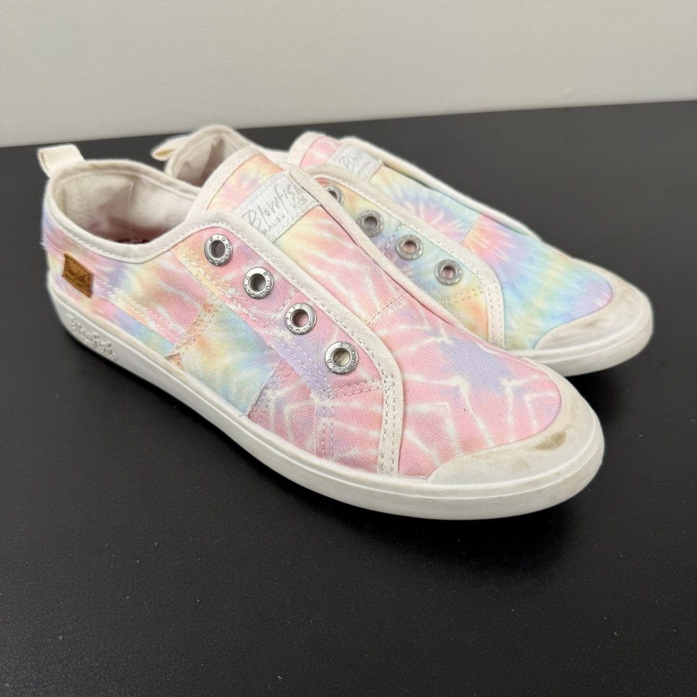 Blowfish Malibu Playwire-k Shoes Kids Size 5 Multicolor Tie-Dye Casual Sneakers